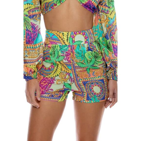 Revolve Luli Fama Miami‎ Shorts NWT size Large Positano Shorts - Picture 1 of 7